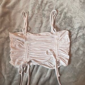 White crop top